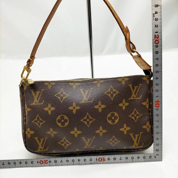 Authentic Louis Vuitton LV Pochette Accessoires Brown Monogram mn660-121325 - Picture 2 of 16